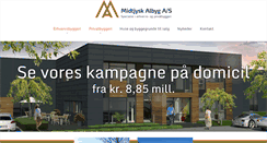 Desktop Screenshot of midtjyskalbyg.dk